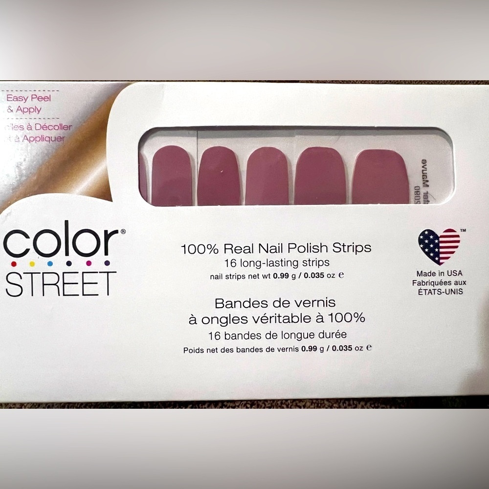 New Color Street nail polish strips. New in package. Manchester Mauve